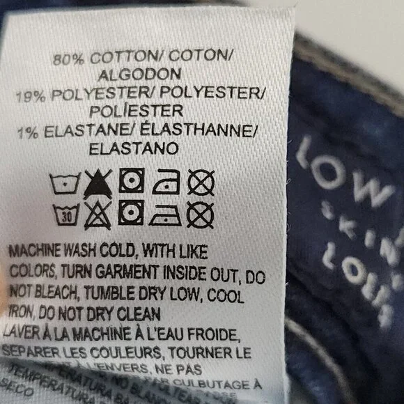 Lucky Brand Low Rise Skinny Lolita Jeans Women's size 2/26R Dark Blue Wash - Picture 5 of 5